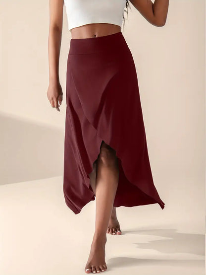 Mira – High Waisted Slit Skirt with Pockets