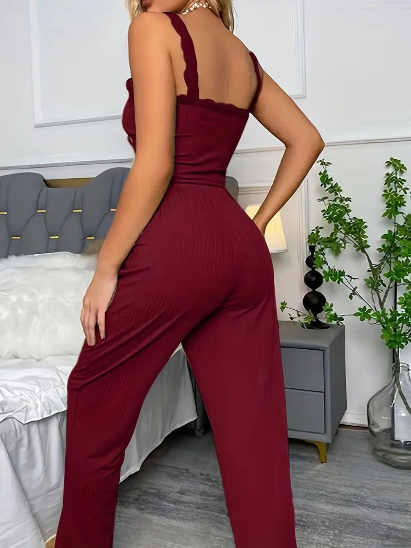 Thaliora – Fashionable Set of Sleeveless Top and Pants