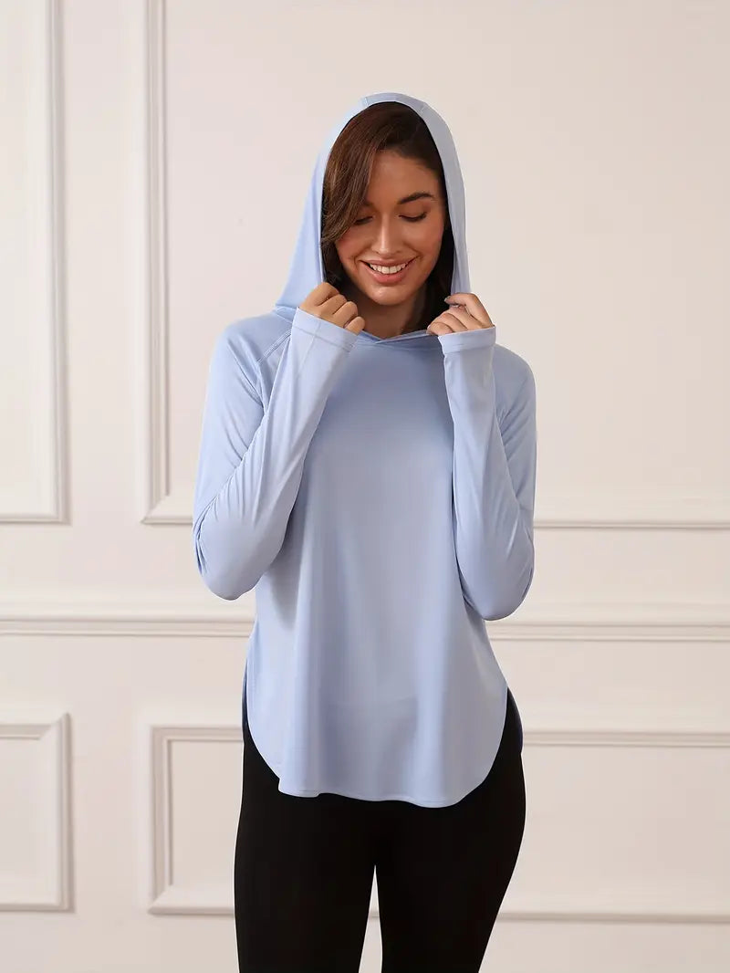 Viletta – Stylish Lightweight Long-sleeved Hooded Top