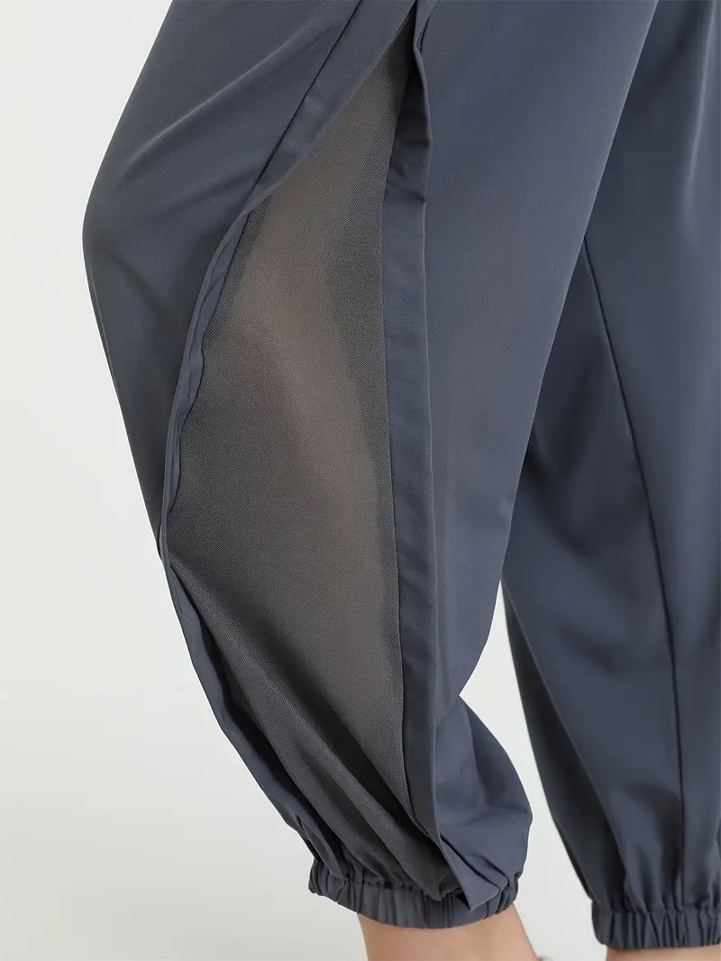 Hexaria – Stylish Jogging Pants with Mesh Details