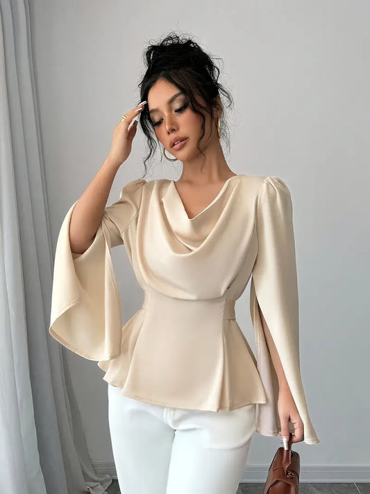 Leia – Elegant Satin Blouse