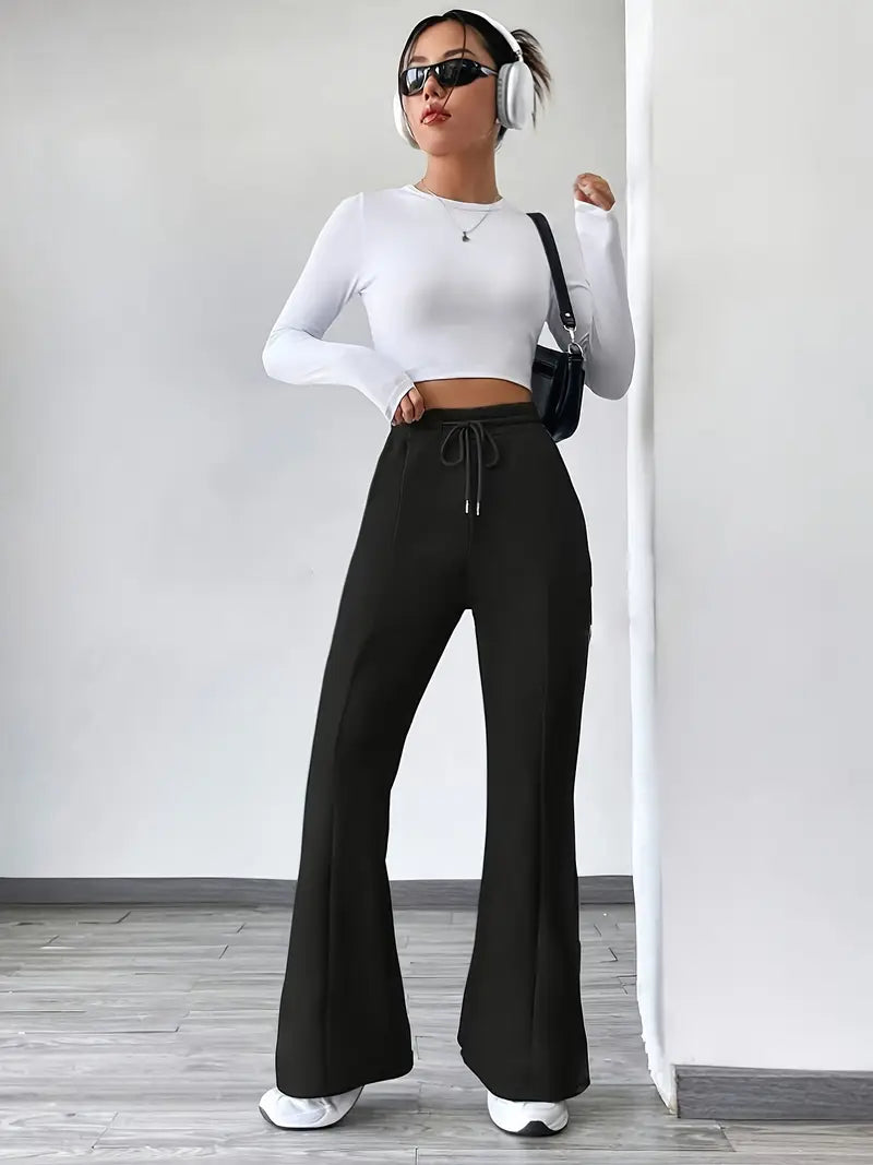 Manju – Flared Cotton Jogging Pants