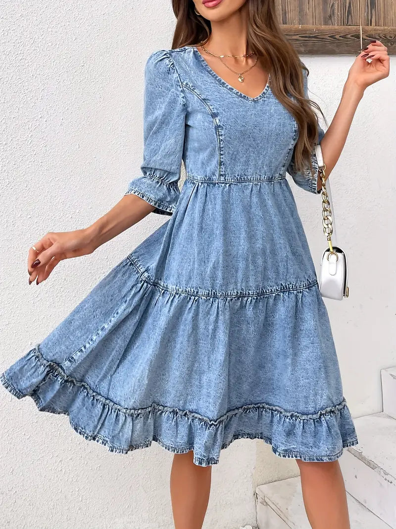 Greer – High-quality Denim Dress