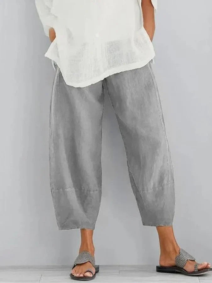 Thalassa – Cropped Linen Pants