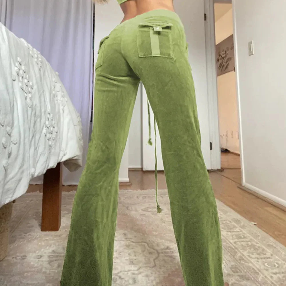 Isladora – Ultra-soft Low-waist Flared Trousers