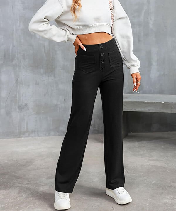 Elegant winter trousers, casual and fashionable