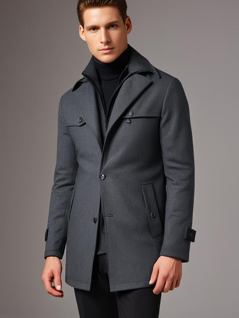 Waterproof winter coat for business