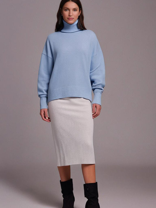 Oversized Cashmere Turtleneck Sweater
