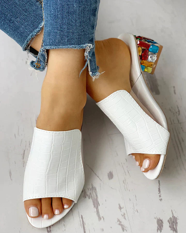 Tovessa – Elegant Mules with Block Heel