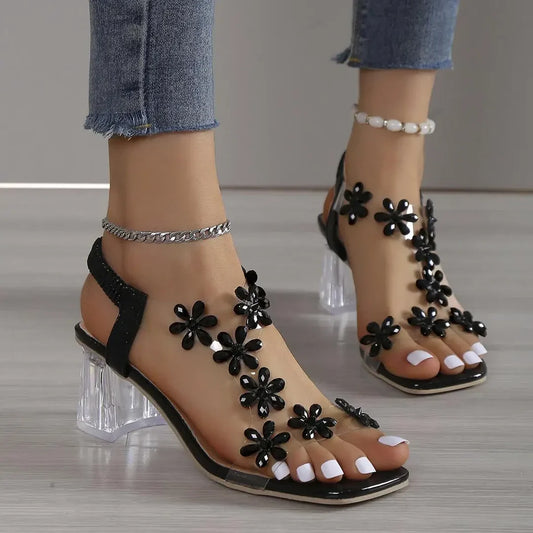Crescentia – Elegant Floral Sandals