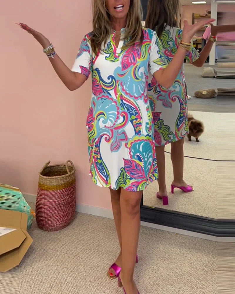 Constantina – Elegant Patterned Dress