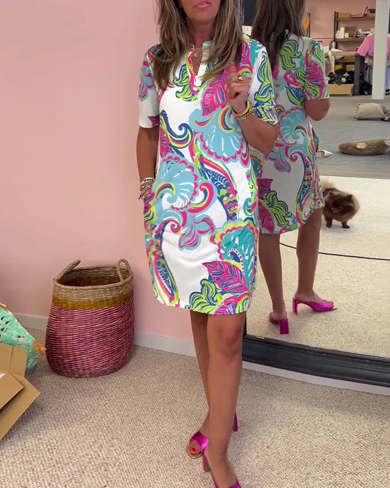 Constantina – Elegant Patterned Dress