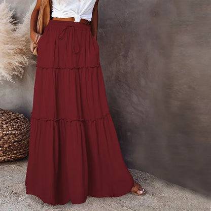 Mona - Tiered Maxi Skirt