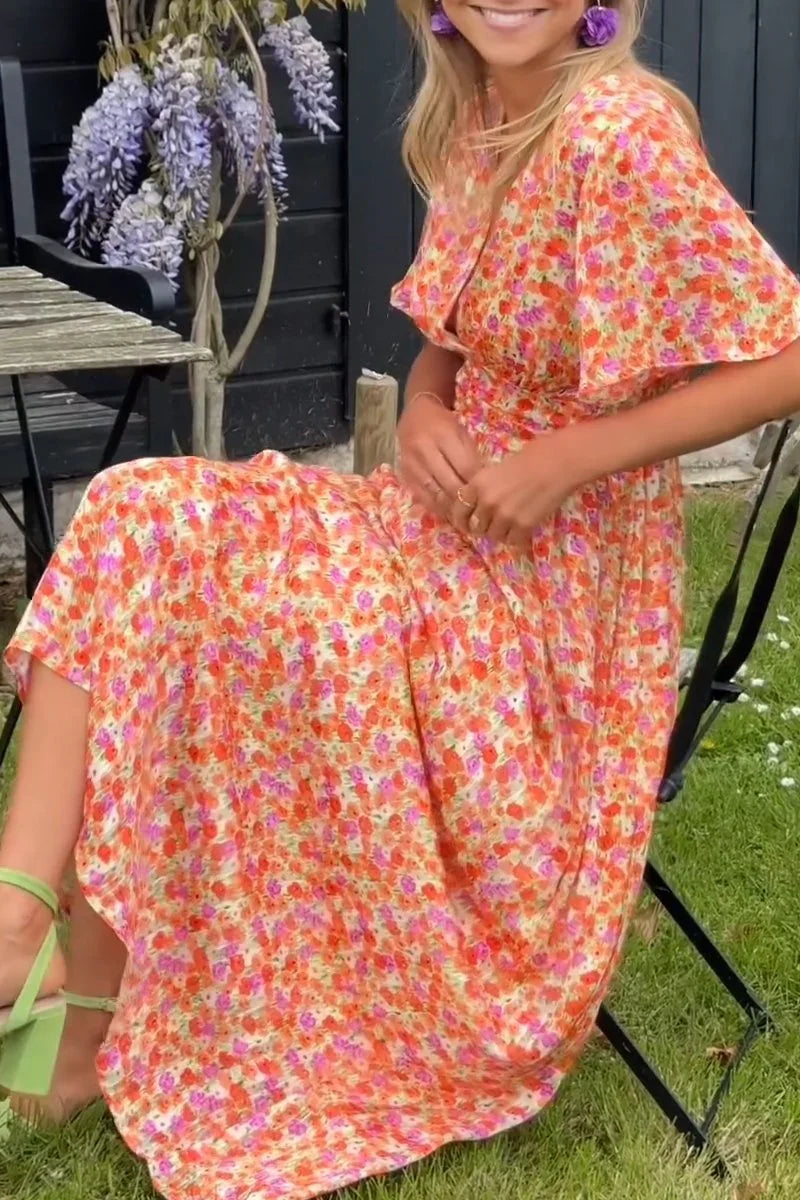 Lizbeth – Stylish Floral Print Maxi Dress