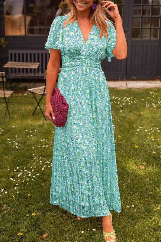 Lizbeth – Stylish Floral Print Maxi Dress