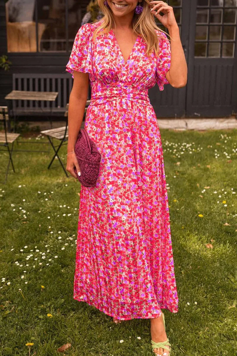 Lizbeth – Stylish Floral Print Maxi Dress