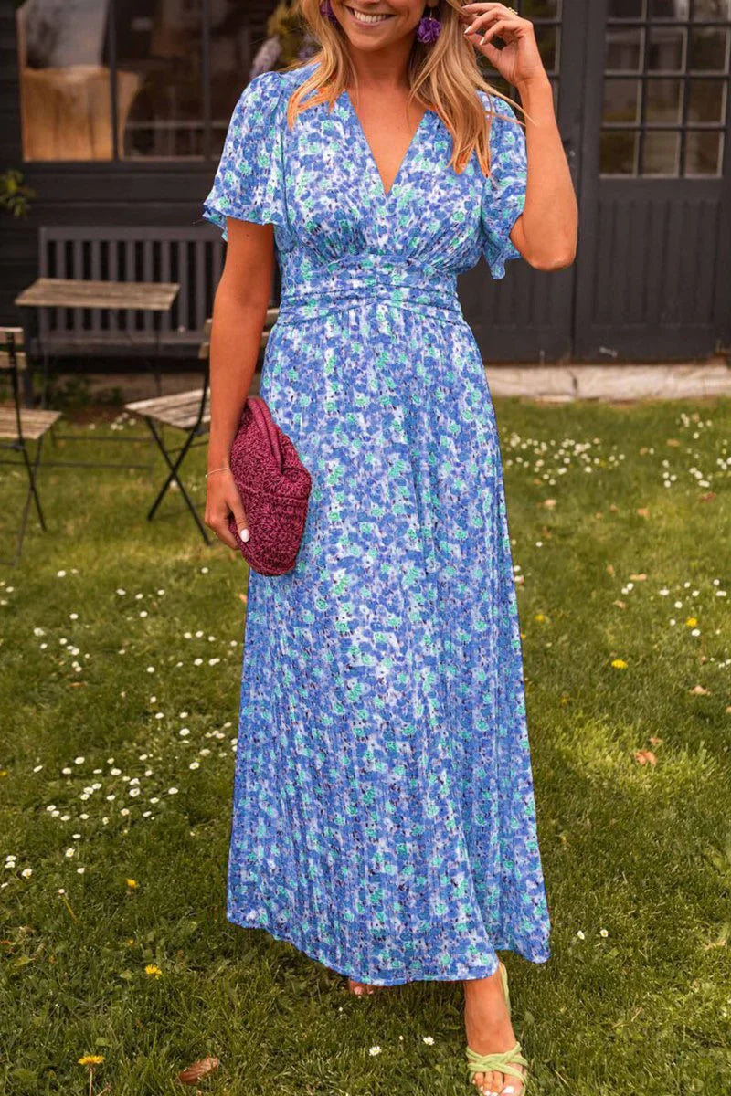 Lizbeth – Stylish Floral Print Maxi Dress