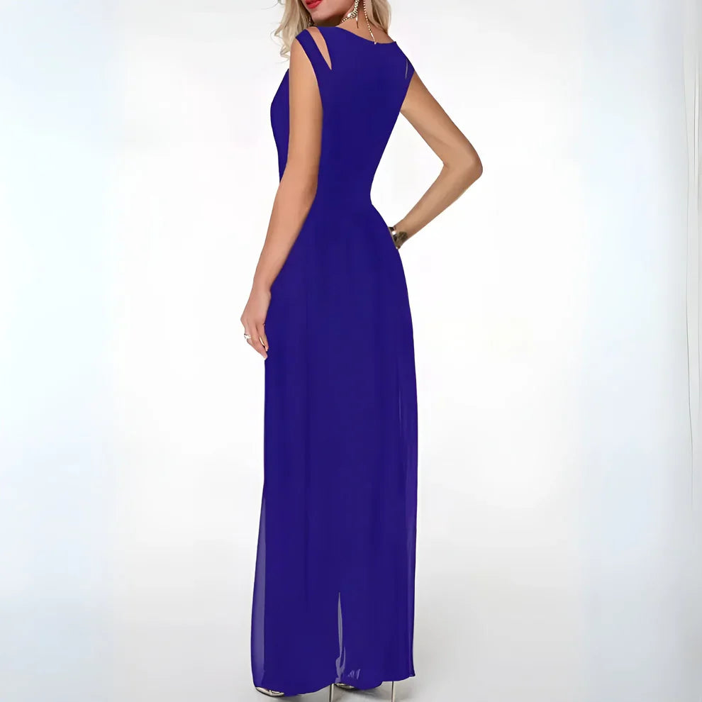 Serenith - Elegant Sleeveless Chiffon Jumpsuit