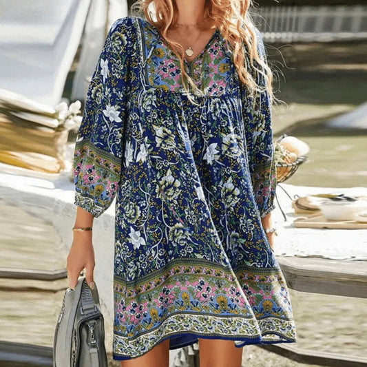 Phina – Boho Floral Summer Dress