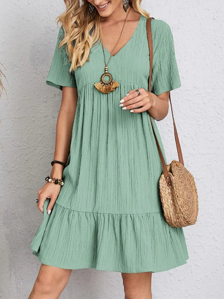 Conchita – High-quality Textured Cotton Dress