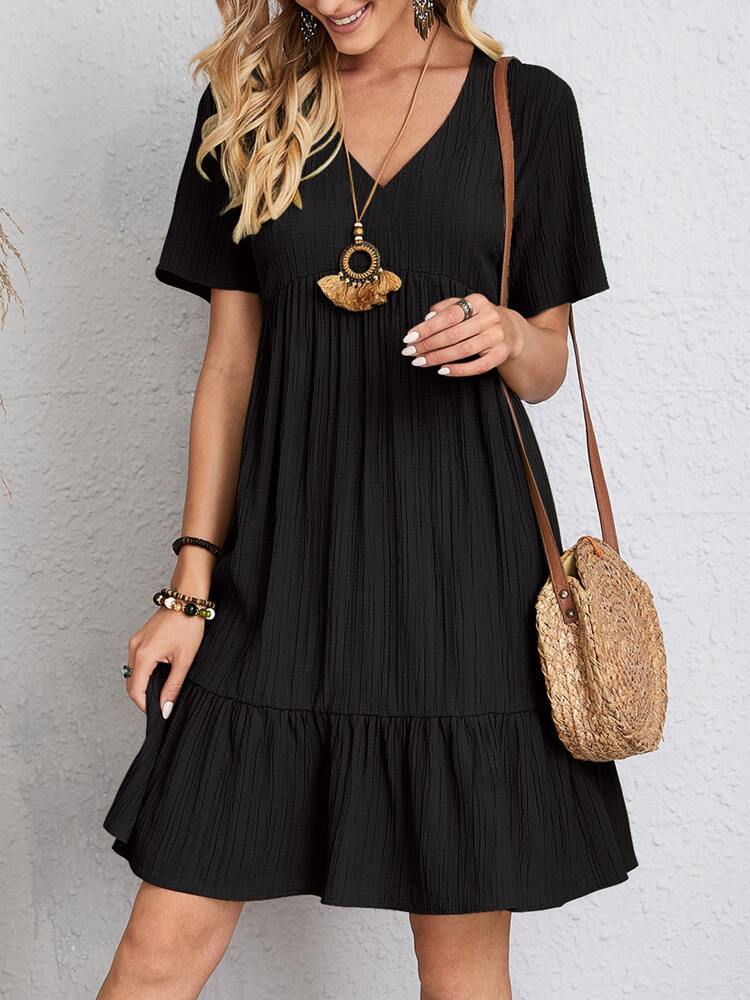 Conchita – High-quality Textured Cotton Dress
