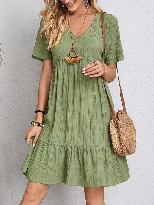 Conchita – High-quality Textured Cotton Dress