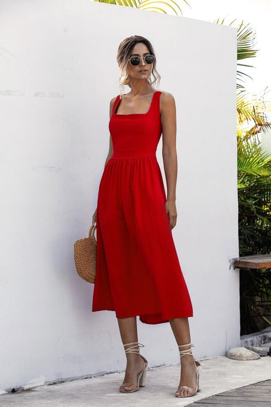 Lilivienne – Elegant Cotton-linen Dress