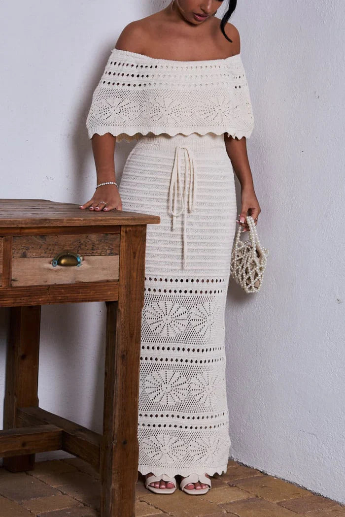 Zyphirith – Beautiful Crochet Off-shoulder Dress