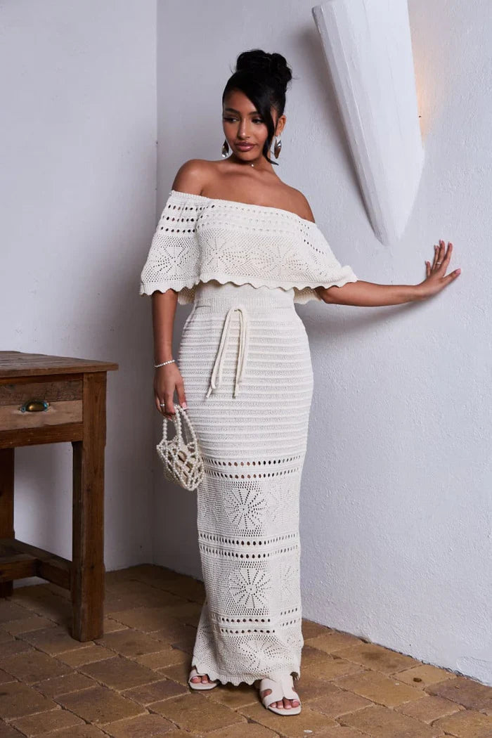 Zyphirith – Beautiful Crochet Off-shoulder Dress