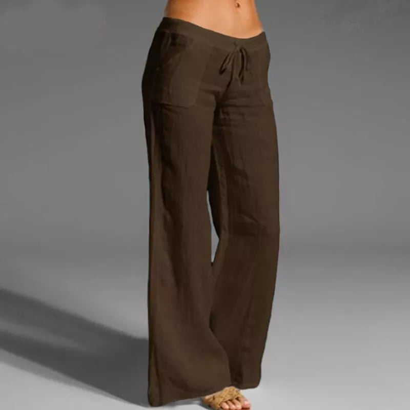 Eluna – High-quality Linen Wide-leg Trousers