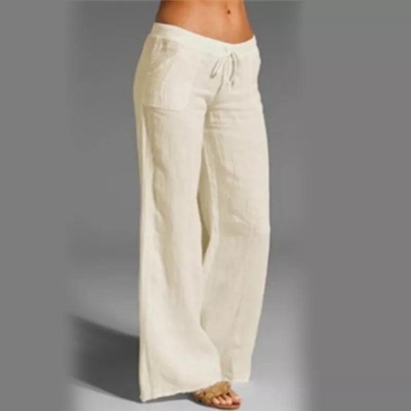 Eluna – High-quality Linen Wide-leg Trousers