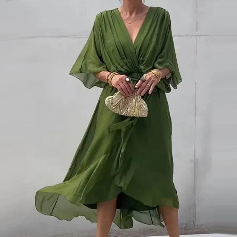 Themis – Elegant Lightweight V-neck Dress