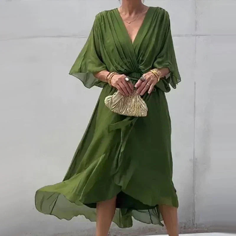 Zera – Boho-chic V-neck Wrap Dress