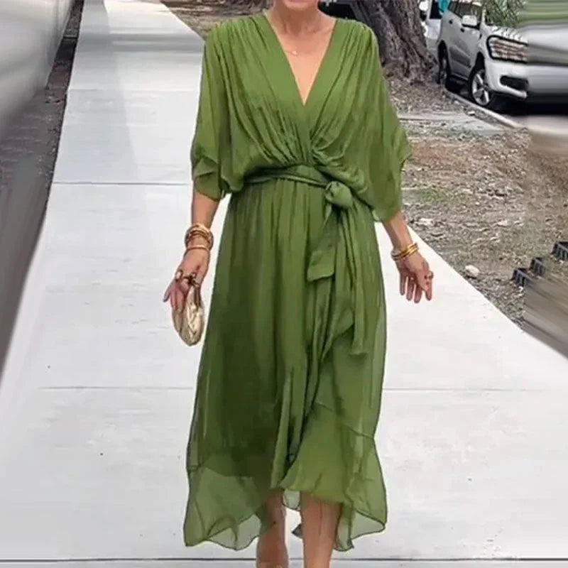 Themis – Elegant Lightweight V-neck Dress