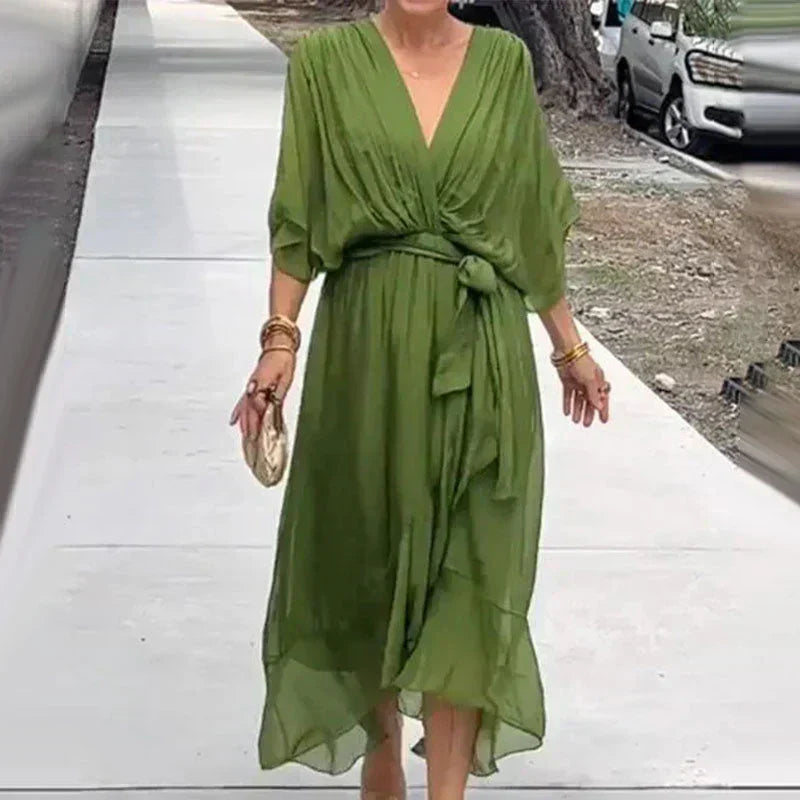 Zera – Boho-chic V-neck Wrap Dress