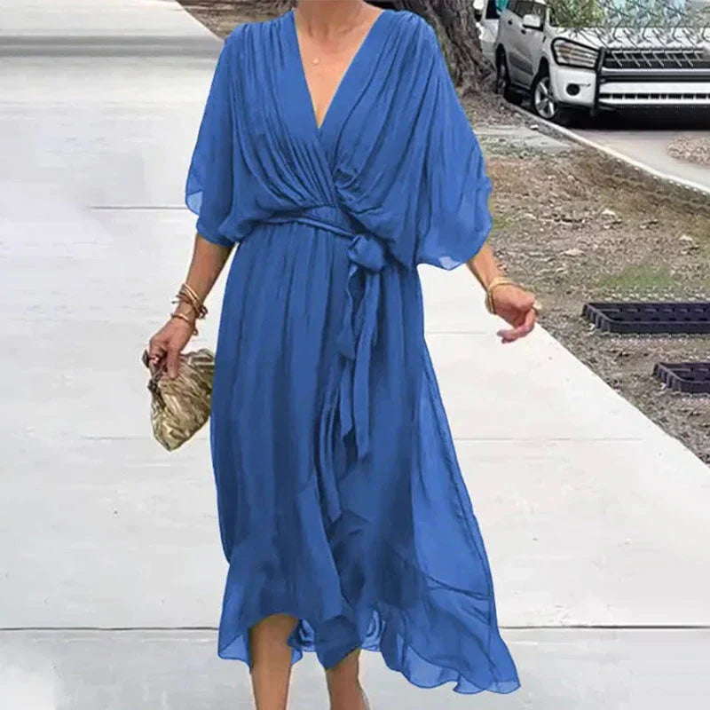 Themis – Elegant Lightweight V-neck Dress
