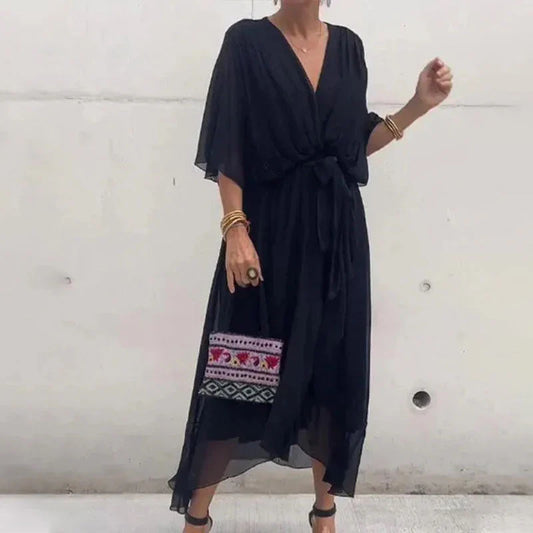 Themis – Elegant Lightweight V-neck Dress