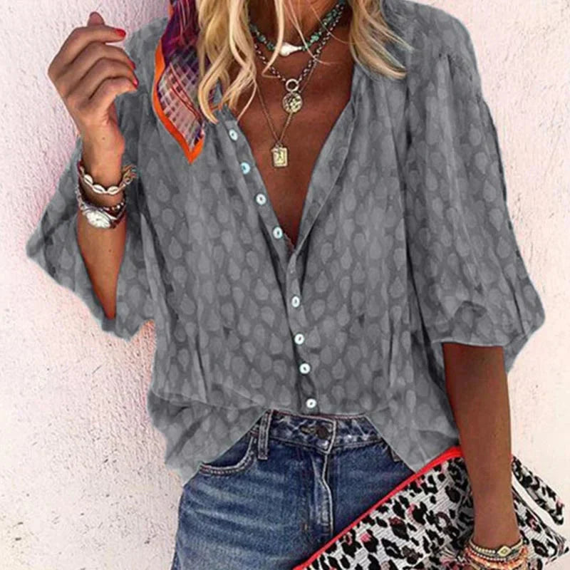 Lyanka – Elegant Button Blouse