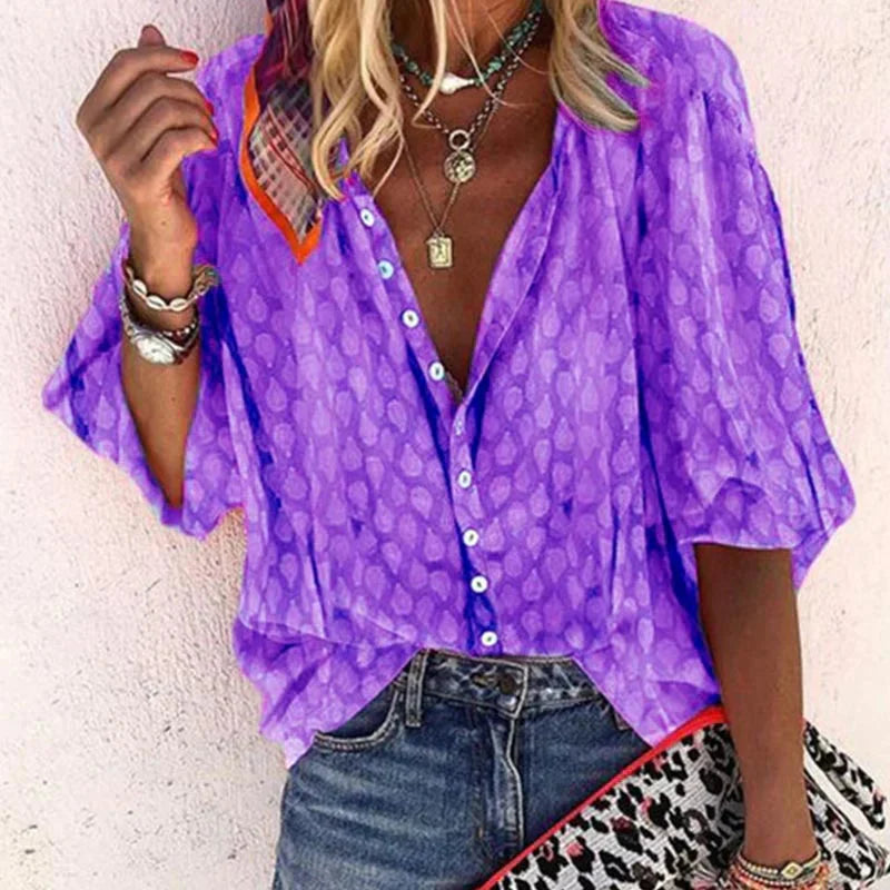 Lyanka – Elegant Button Blouse
