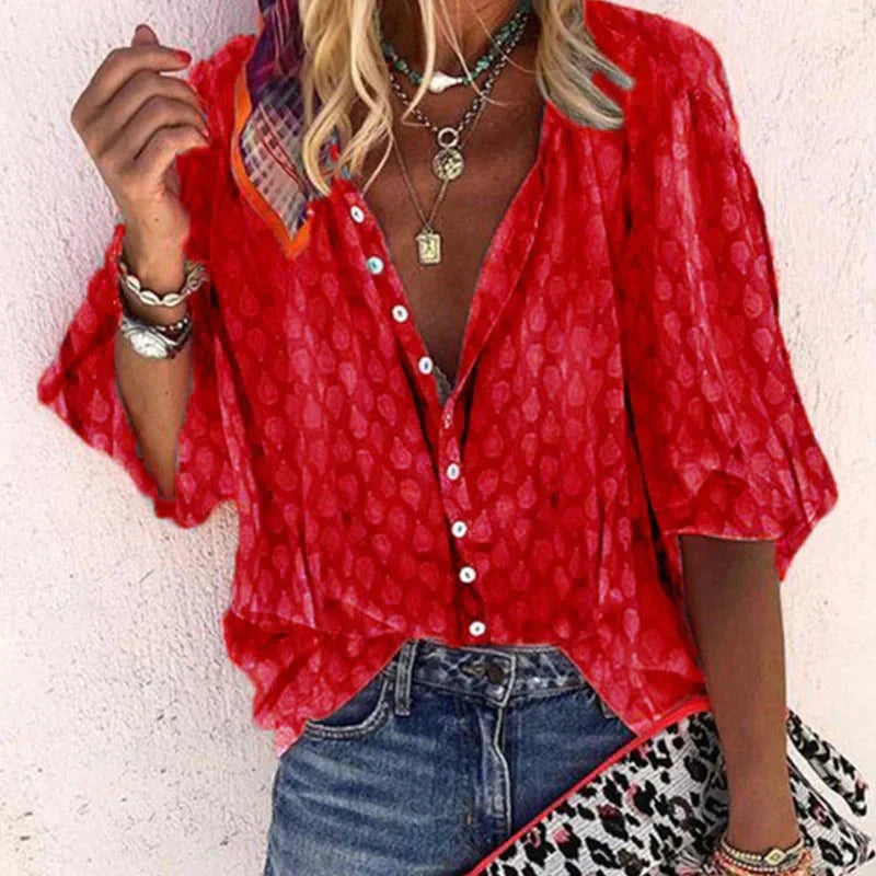 Lyanka – Elegant Button Blouse