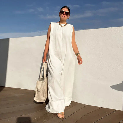 Abby – Sleeveless Wide Leg Jumpsuit