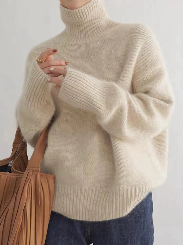 Milensa - Warm and comfortable merino wool turtleneck sweater