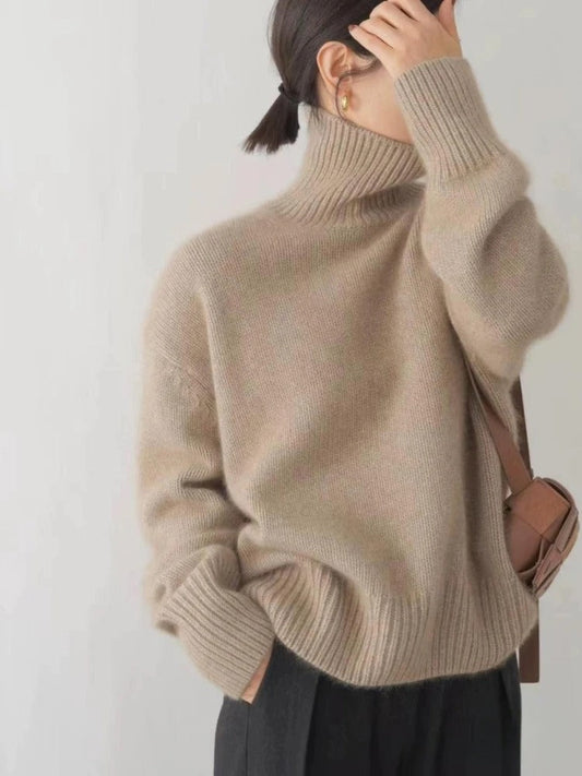 Milensa - Warm and comfortable merino wool turtleneck sweater