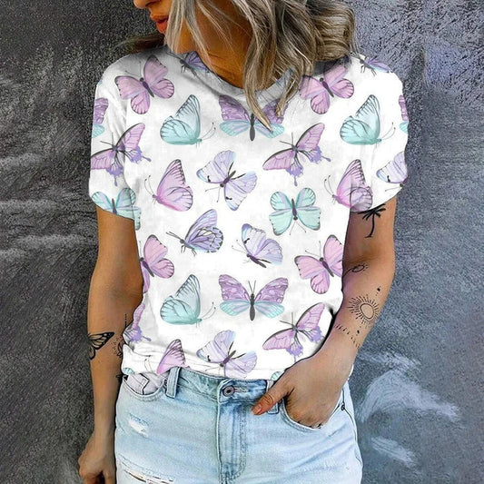 Vilma – Printed Short Sleeve Top