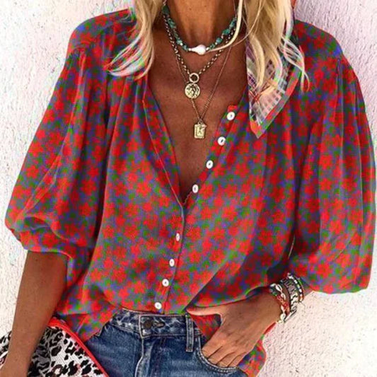 Sable - Vintage blouse with puff sleeves