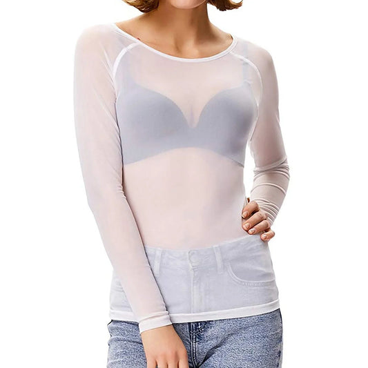 Morwenna – Sexy Sheer Mesh Long Sleeve Top
