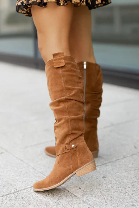 Zelithia – Trendy Knee-High Suede Boots