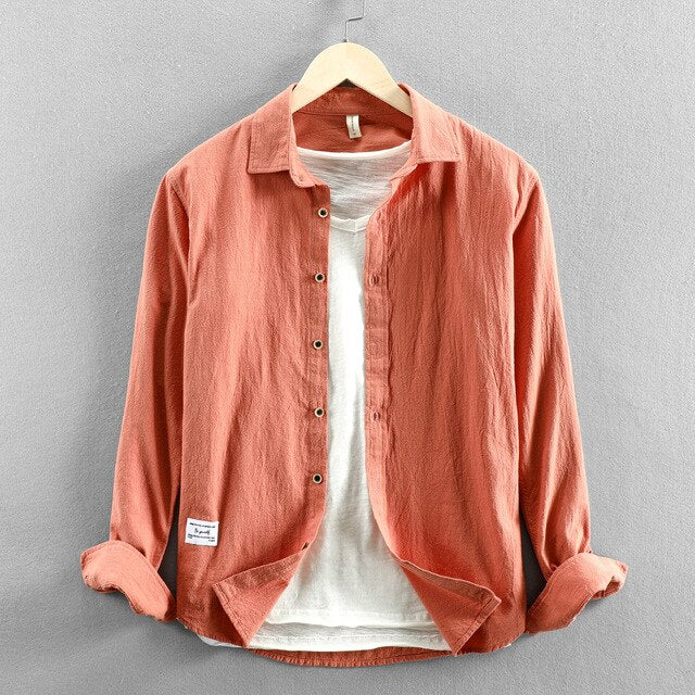 JACKSON - 100% Cotton Plain Shirt