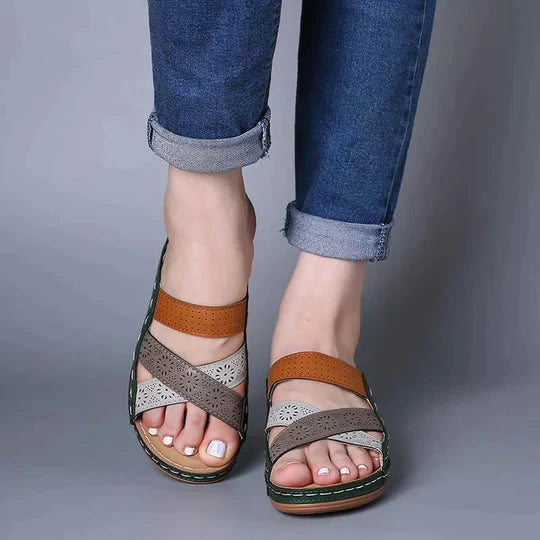 AMELIA - Orthopaedic open toe wedge sandal