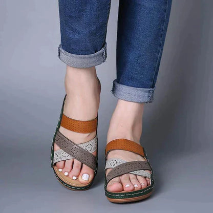 AMELIA - Orthopaedic open toe wedge sandal